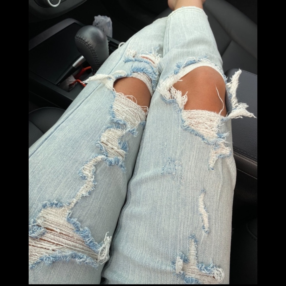Wild fable light blue ripped jean
